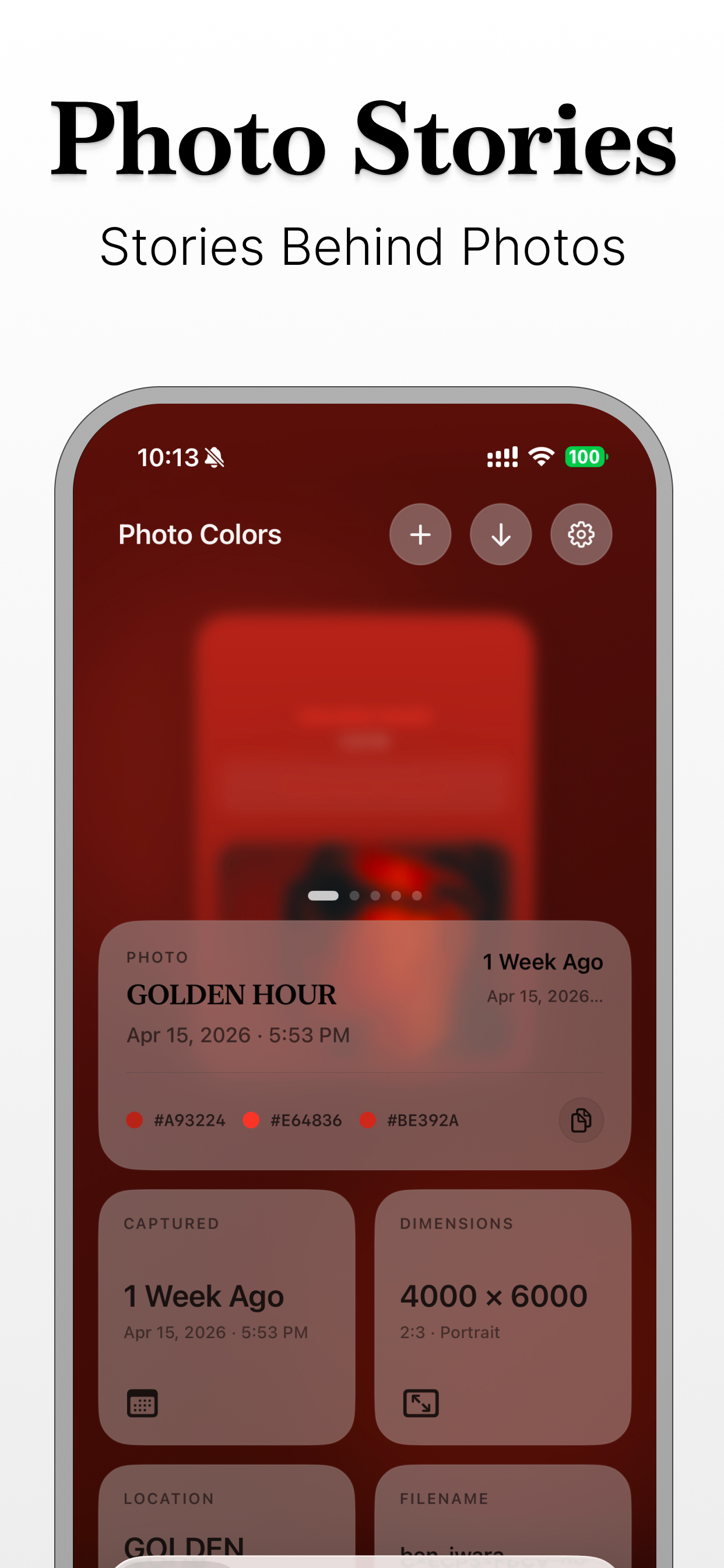 Live Photo split output screen